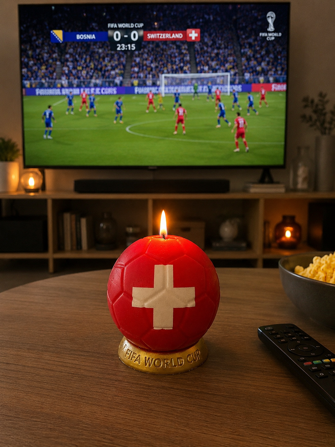 Schweiz Fussballkerze ⚽