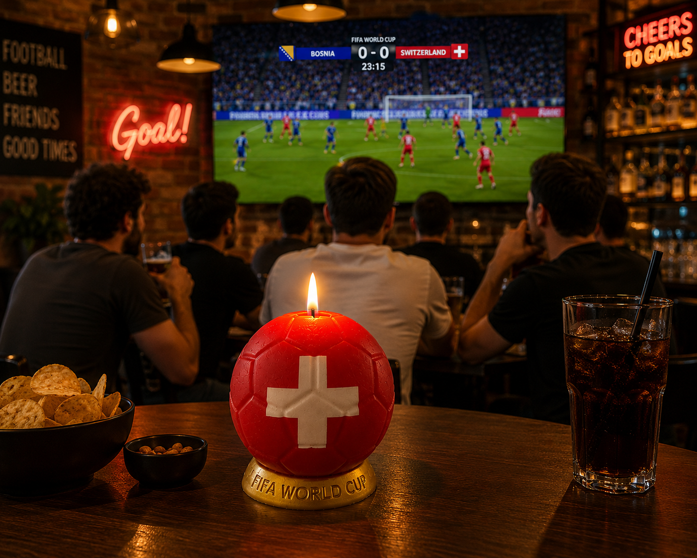 Schweiz Fussballkerze ⚽